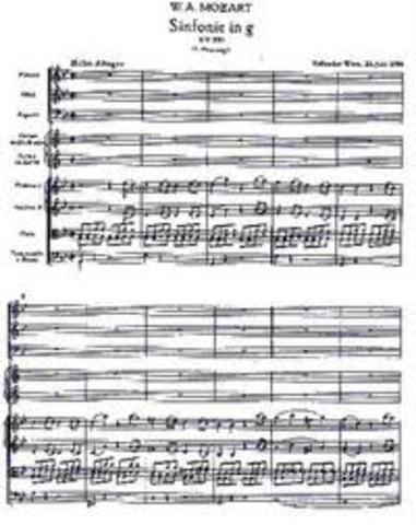 Mozart composed his first melody.