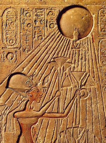 Adoración al sol en Egipto