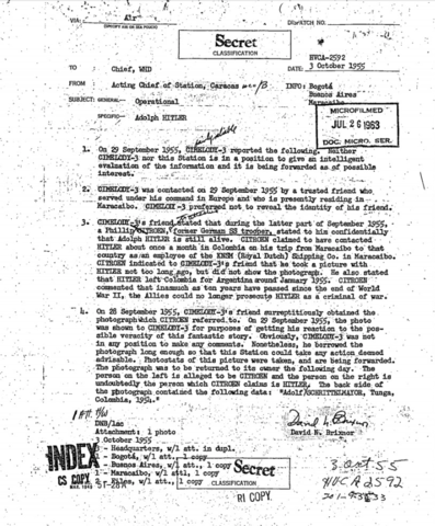 Documento de la CIA
