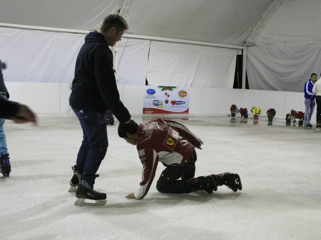 Aprendo a patinar sobre Hielo