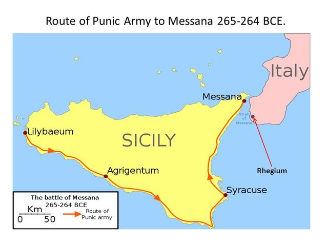 Mamertini chiedono aiuto ai Cartaginesi
