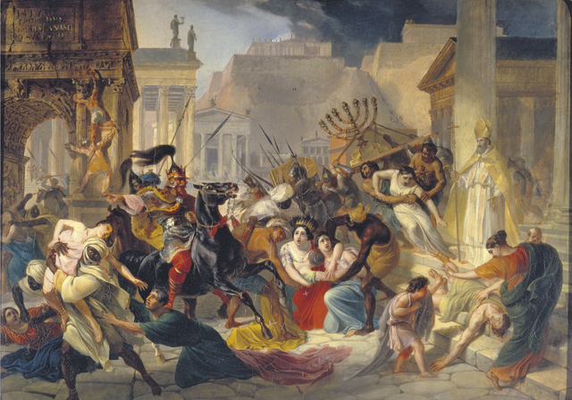 Prise de Rome. Fin de l’empire romain d’Occident