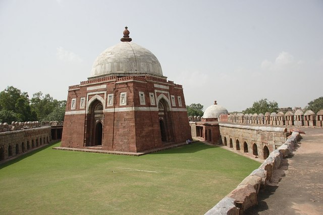 Tomb of Ghiyath-al-din was built in Tughluqabad