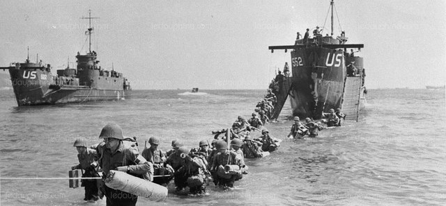 Débarquement des troupes franco-américaines en Provence