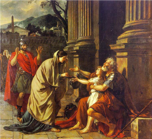 Belisario pidiendo limosna, J. L. David