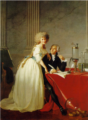 Retrato esposo Lavoisier, J. L. David.