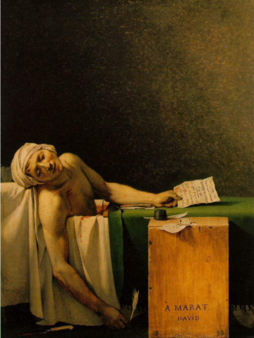 Muerte de Marat, J. L. David.