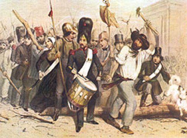 Verschillende opstanden in Europa