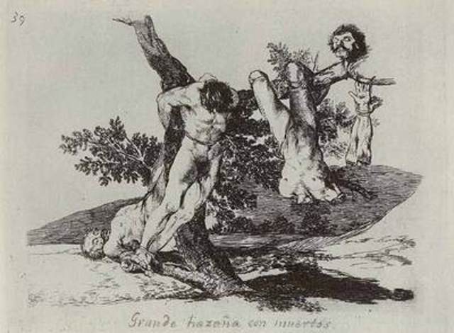 Els desadtres de la guerra, Goya