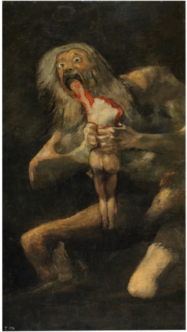 Saturno devorando a su hijo, Goya