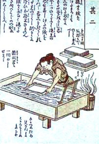 Els xinesos van inventar el paper.(105 d.C.)