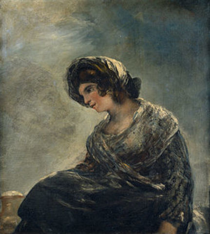 La lechera de bordeos, Goya