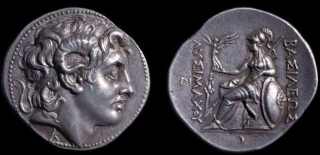 The Coin of Lysimachus showing Alexander the Great
