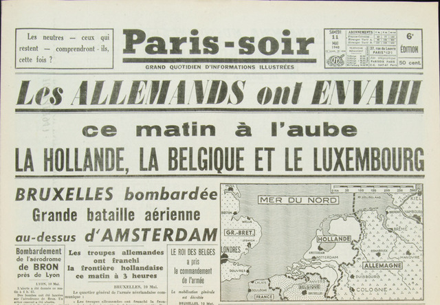 La France est envahie par l’armée allemande.