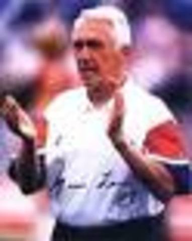 began his professional football coaching career