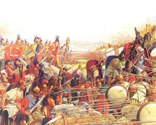 I Romani sconfiggono Perseo durante la battaglia di Pidna