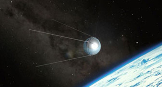 Primer satélite artificial lanzado.