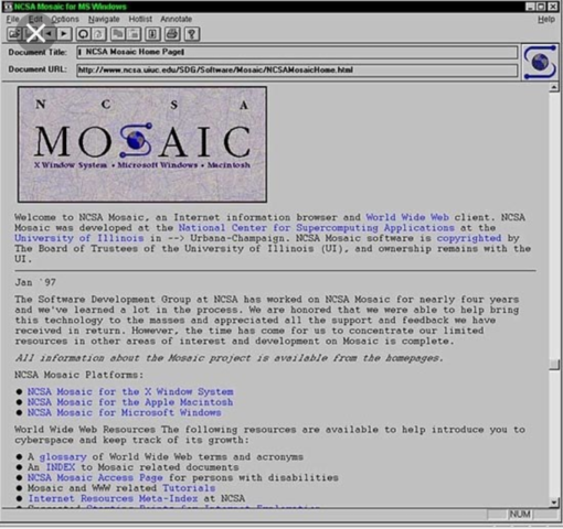 INFORMATION AGES (1900s-2000s) WEB BROWSER