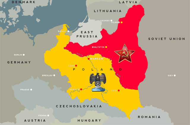 Hitler laid eyes on Poland