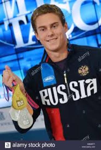 Morozov swam at his first Olympic Games in 2012