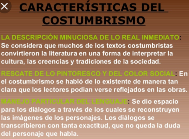 COSTUMBRISMO