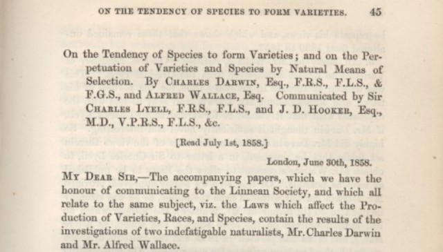 Charles Darwin Goes Public on his Views of Evolution