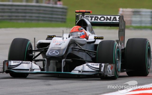 He returns to F1 with the Mercedes team