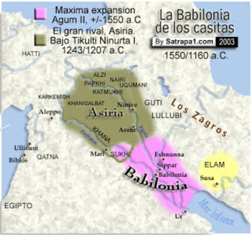 Predominio de los casitas en Mesopotamia