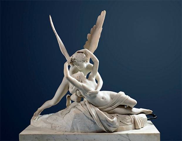 'Psique reanimada pel petó de l' amor' de Canova