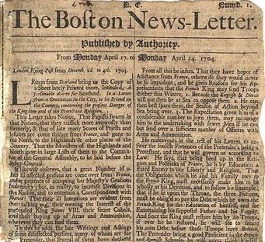 The First Newspaper
