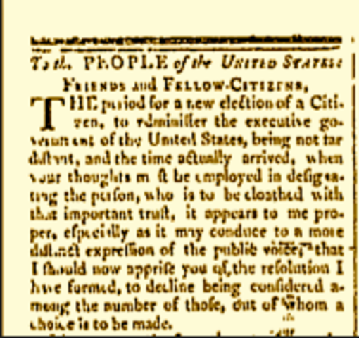 Washington's Farewell Address