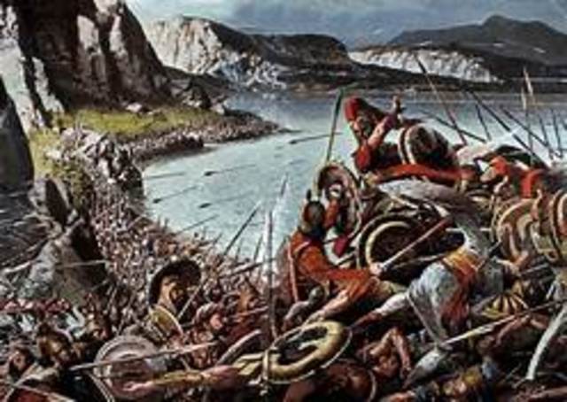 Rey Jerjes invade Grecia