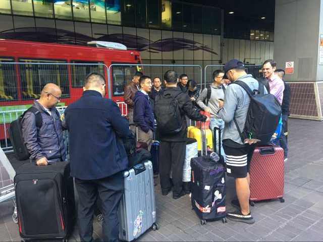 The first day in London