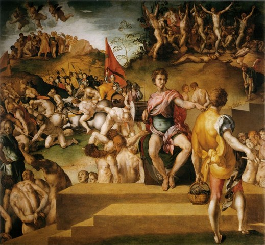 Pontormo, Martirio dei diecimila, 1530 circa, tavolaFirenze, Galleria Palatina