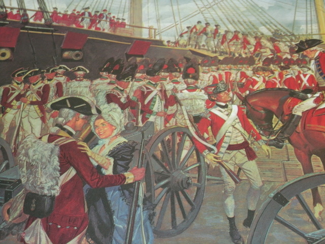 1,000's of redcoats in Boston
