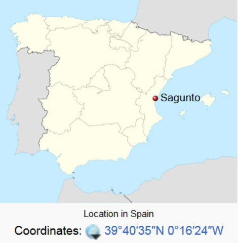 Cartagine dichiara guerra a Sagunto