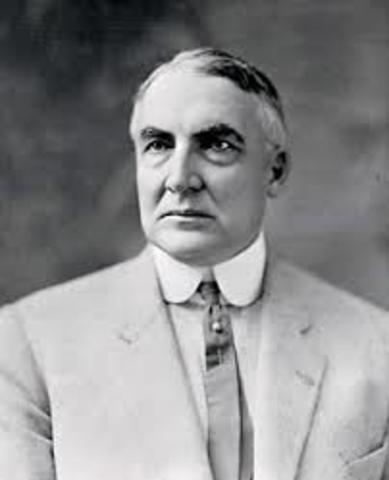 The election of Warren G. Harding
