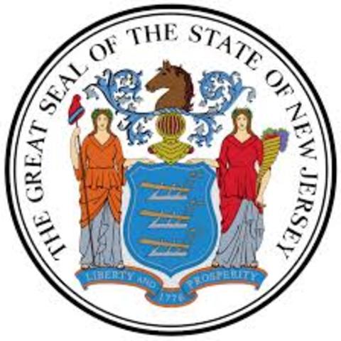 New Jersey state seal is designed