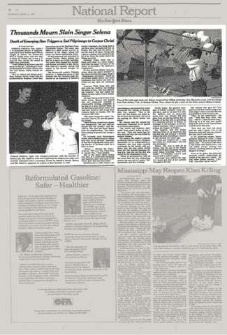 Thousands Mourn Slain Singer Selena