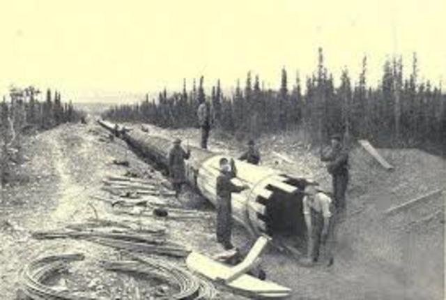 The first long-distance gas pipeline in the U.S.