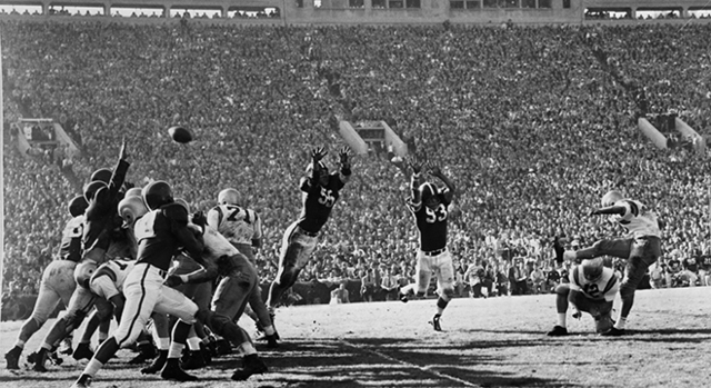 The first Rose Bowl is held