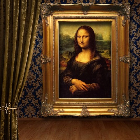 Leonardo da Vinci paints the Mona Lisa