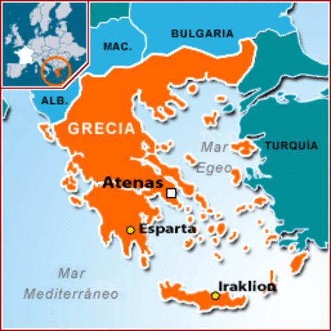 Ubiciacion geografica de Grecia
