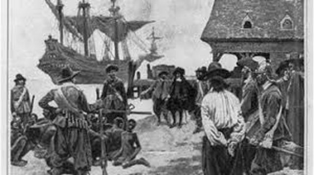 First slaves arrived in Jamestown