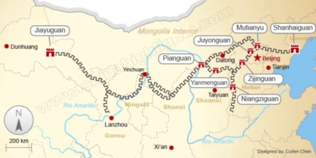 Construcción de la muralla China.