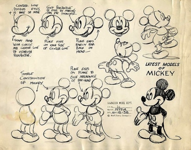 walt aprende a dibujar