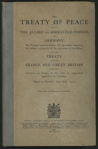 China: The Treaty of Versailles