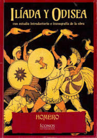 Homero comienza a escribir la Ilíada y la Odisea.