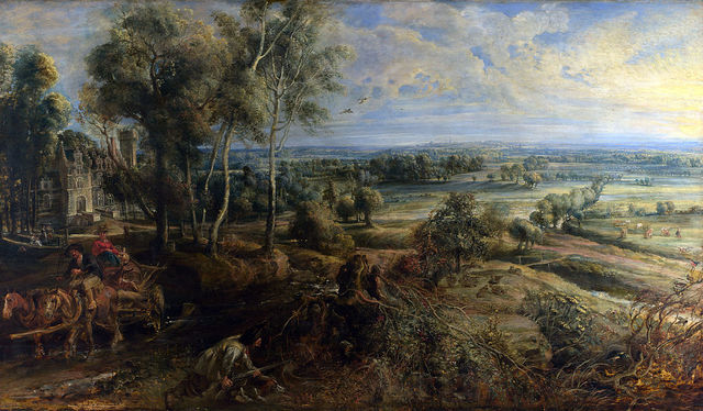 A View of Het Steen in the Early Morning by Peter Paul Rubens