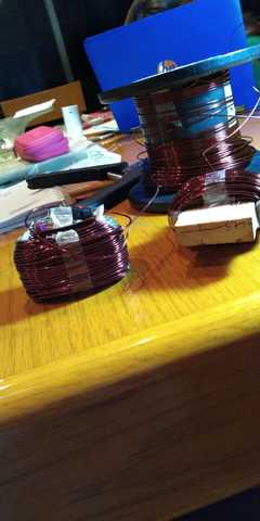 Elaboración primeras bobinas